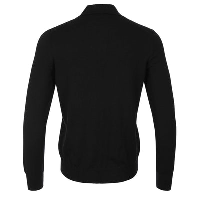 Gran Sasso Skipper Collar Knitwear in Black Back