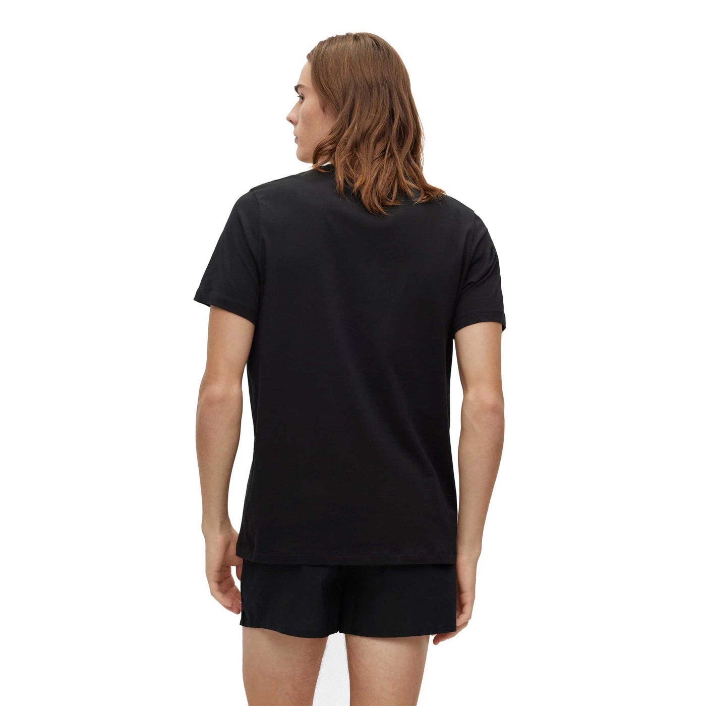 HUGO RN Twin Pack T-Shirt in Black and White Model Back