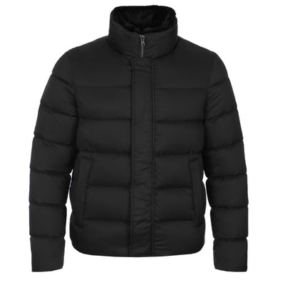 Herno Bomber Arendelle Con Collo Fau Jacket in Black