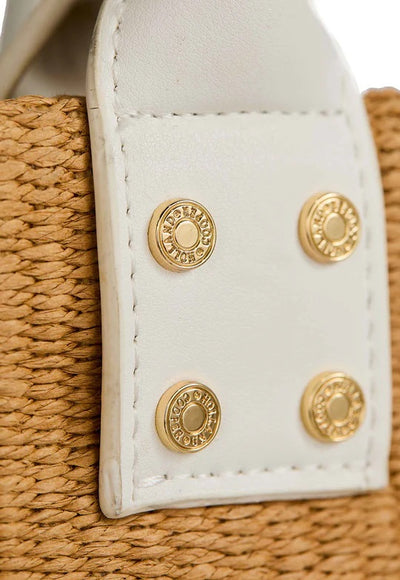 Holland Cooper Cannes Beach Bag in Natural Cream Detail