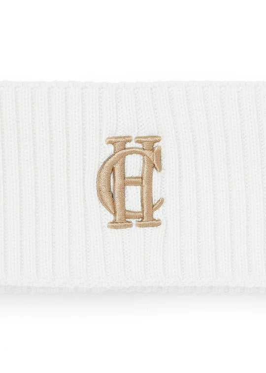 Holland Cooper Chelsea Merino Headband in Cream Logo