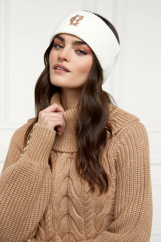 Holland Cooper Chelsea Merino Headband in Cream