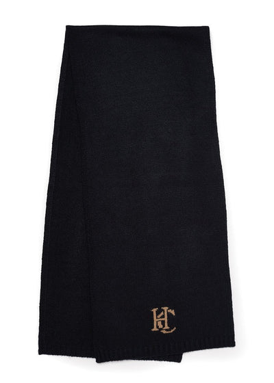Holland Cooper Elle Scarf in Black Front
