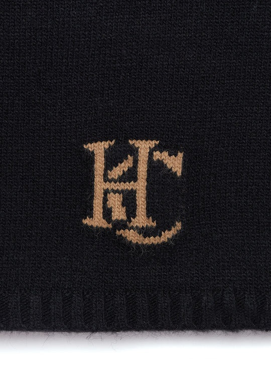 Holland Cooper Elle Scarf in Black Logo