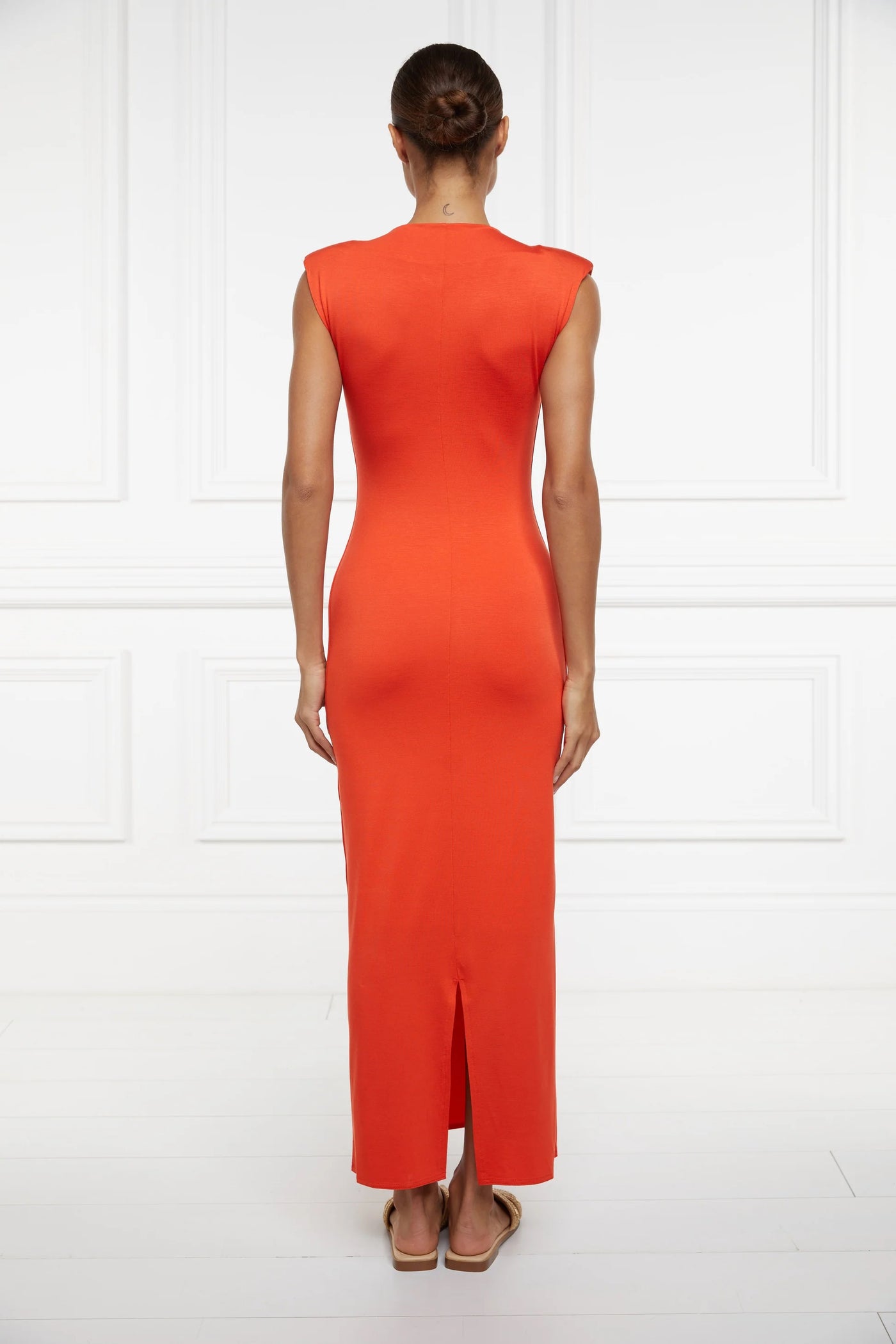 Holland Cooper Harper Maxi Dress in Neroli Model Back