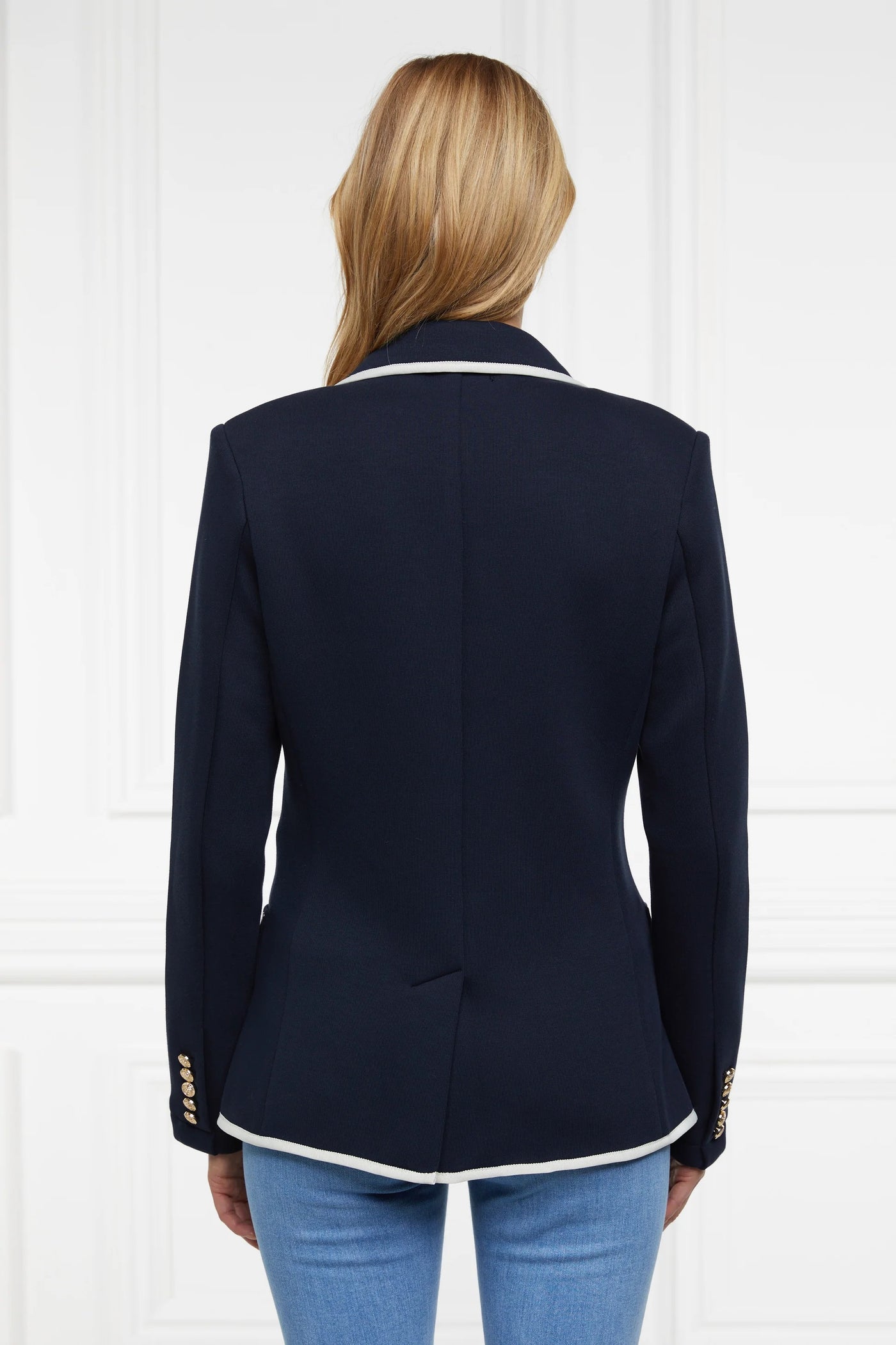 Holland Cooper Henley Ladies Blazer in Ink Navy Back