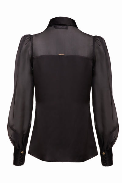 Holland Cooper Imogen Shirt in Black Back