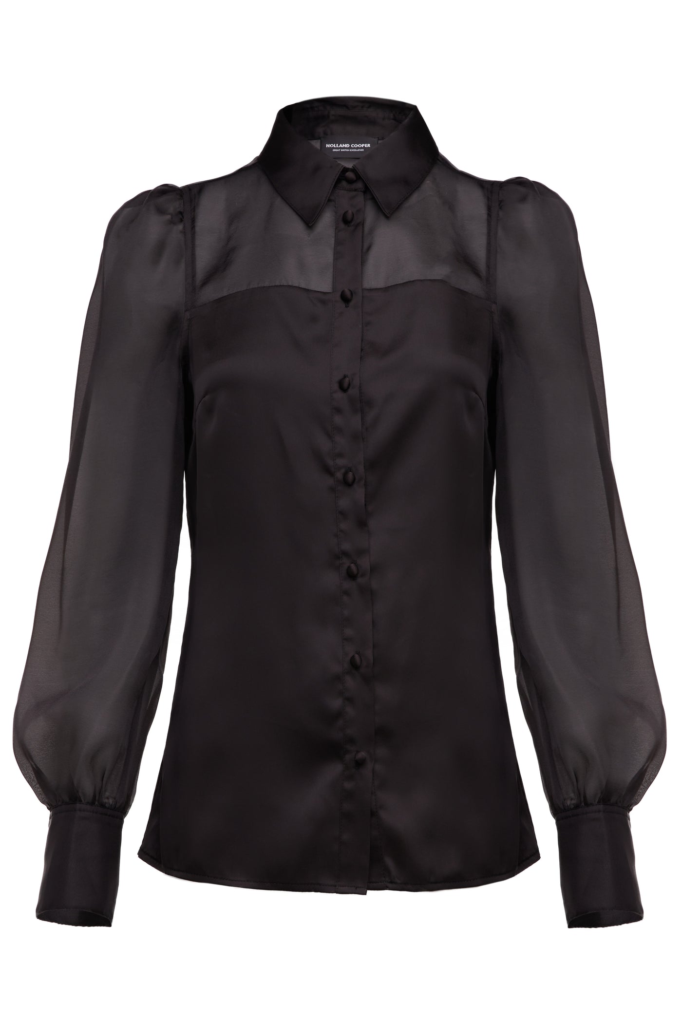 Holland Cooper Imogen Shirt in Black Front