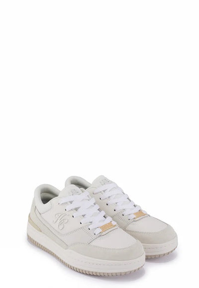 Holland Cooper Retro Ladies Trainer in Off White Pair