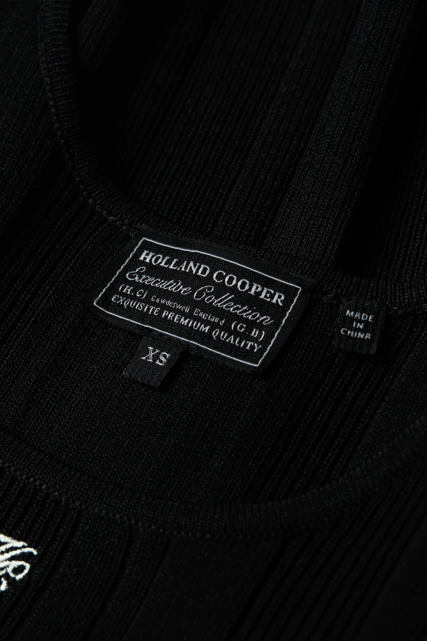 Holland Cooper Ruby Knitted Vest in Black Detail