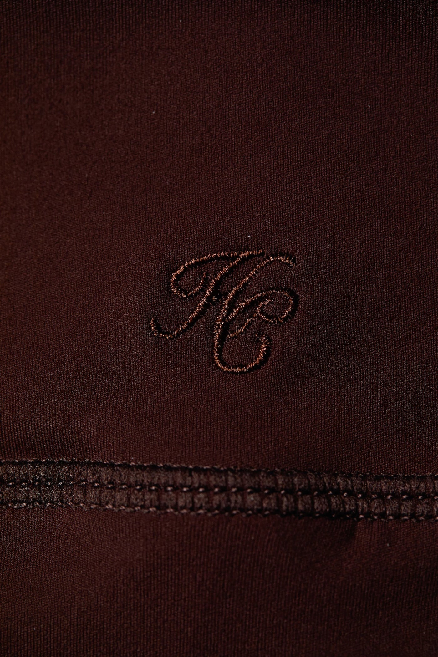 Holland Cooper Supersoft Contour Legging in Walnut Logo