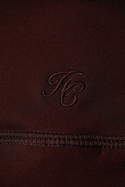 Holland Cooper Supersoft Contour Legging in Walnut Logo