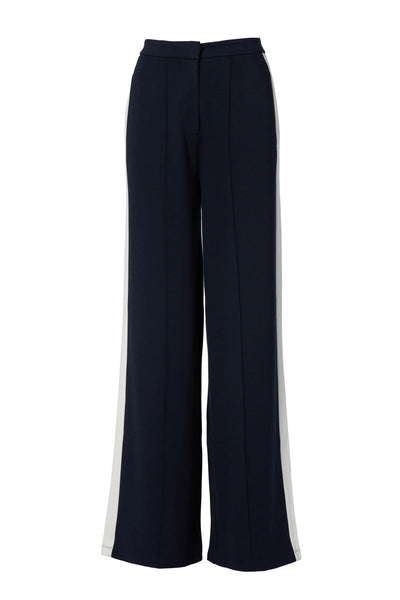 Holland Cooper Wide Leg Pant in Ink Navy Front