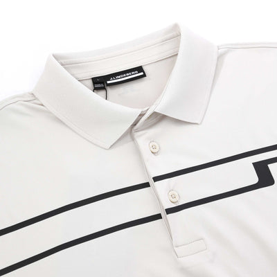 J.Lindeberg Klas Polo Shirt in Moonbeam Placket