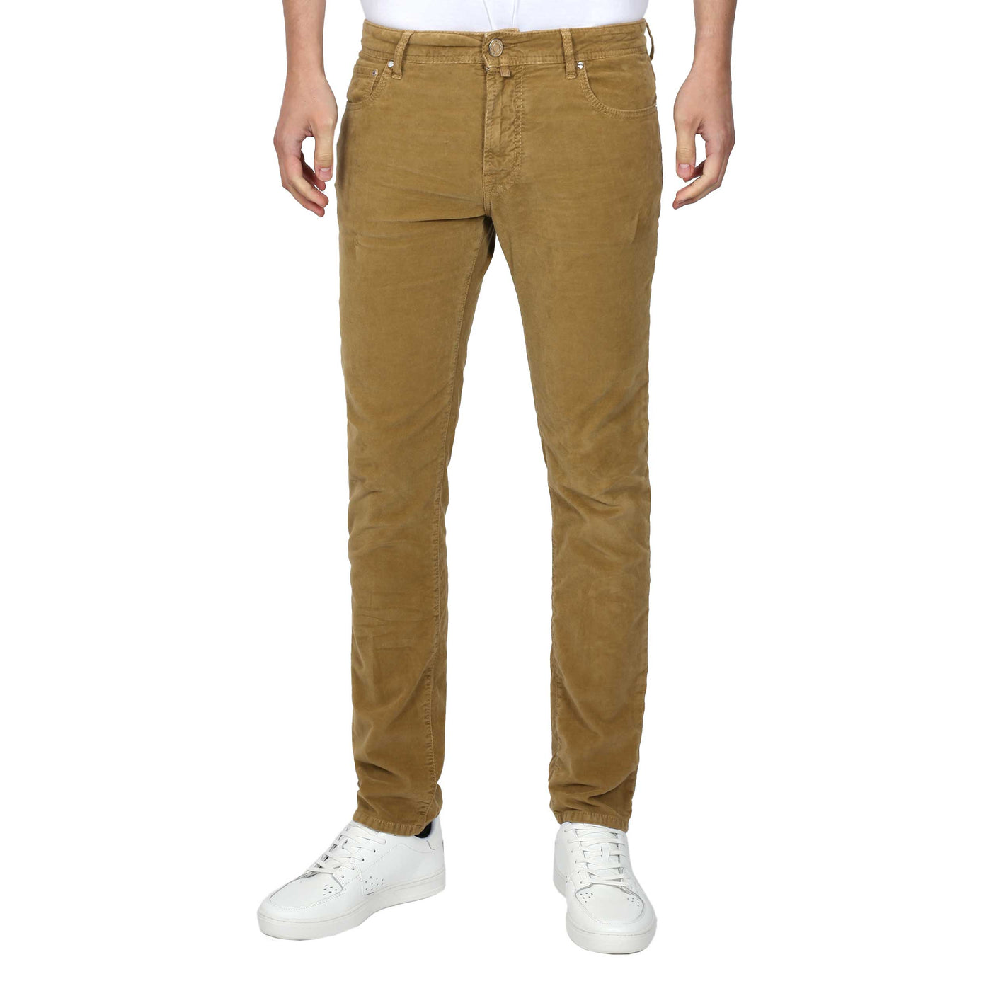 Jacob Cohen Bard Fast 5 Pocket Moleskin Jean in Sand