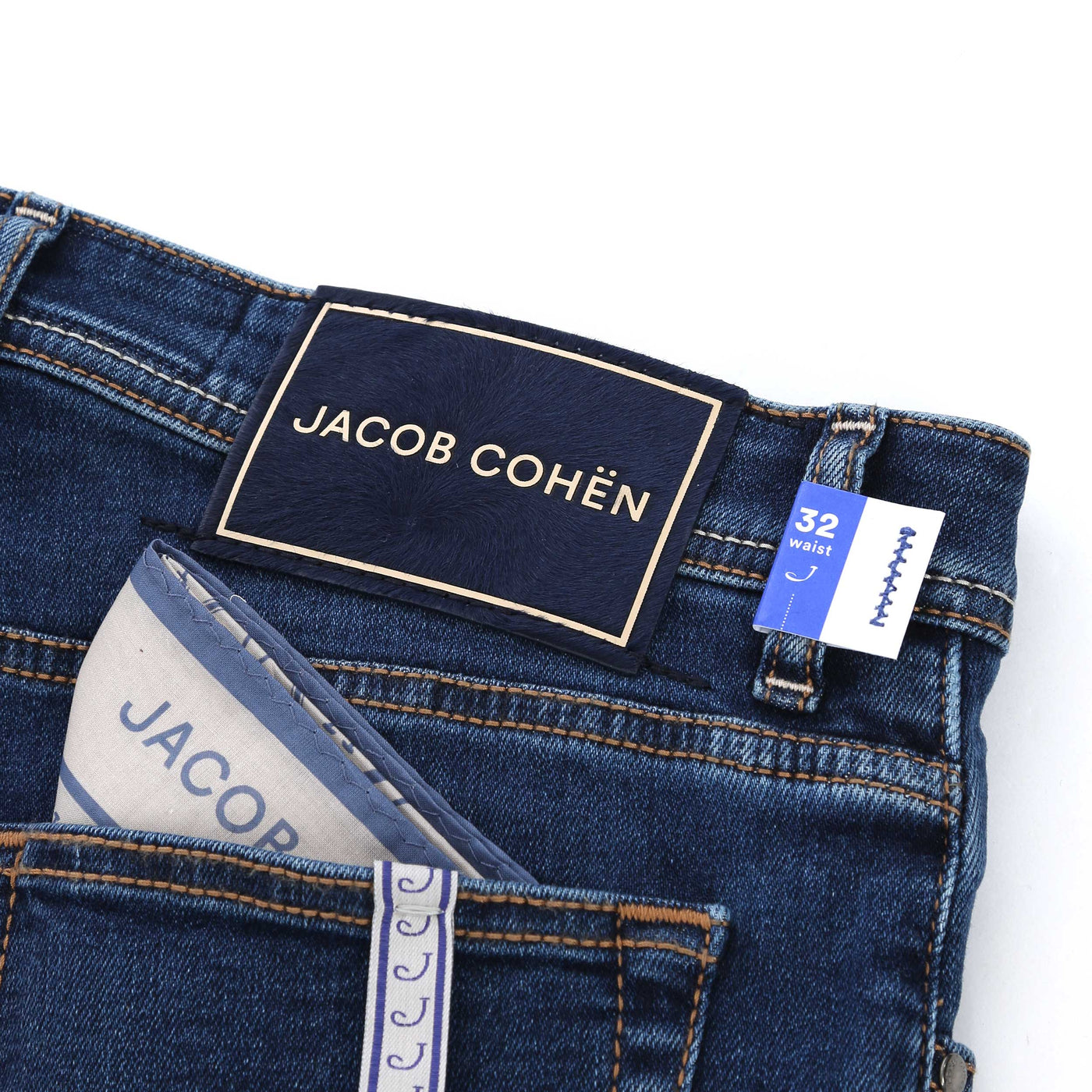 Jacob Cohen Nick Jean in Dark Blue Denim Logo