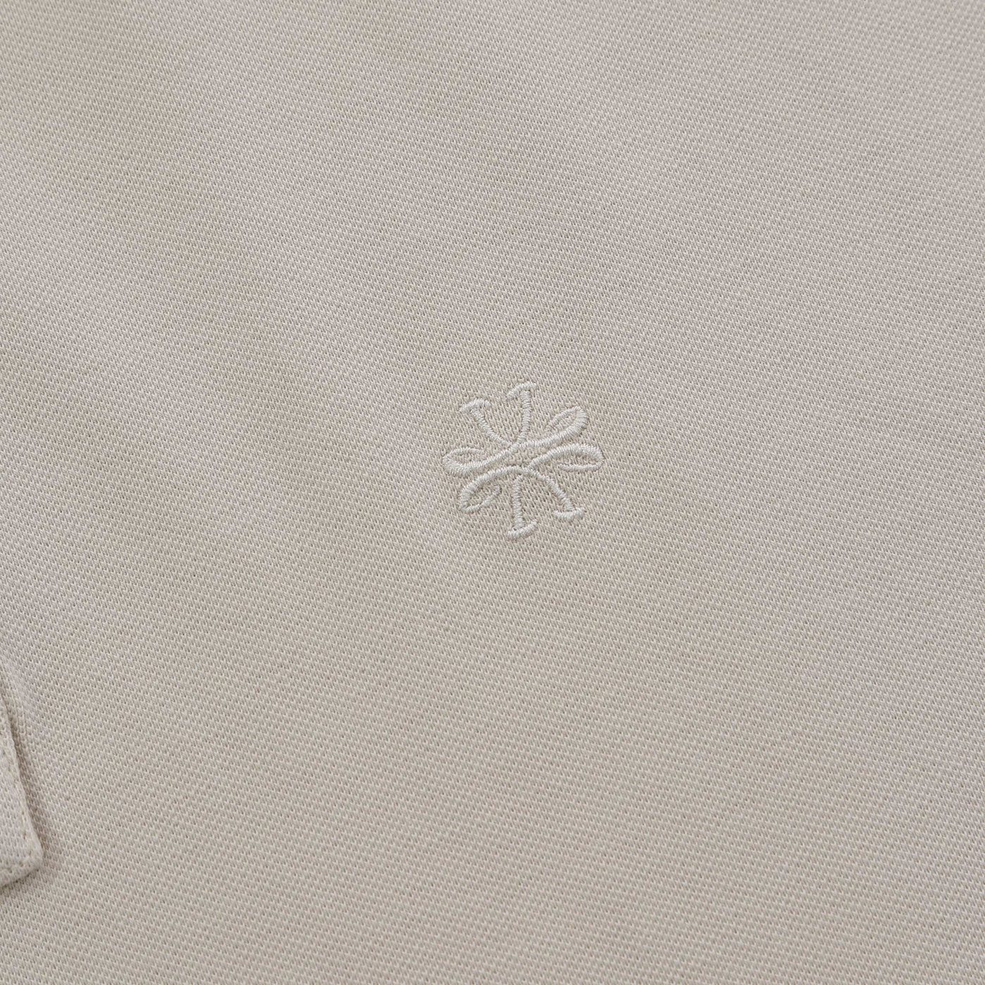 Jacob Cohen Tipped Polo Shirt in Cream Logo