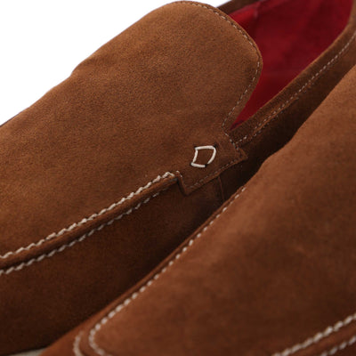 Jeffery West Jung Shoe in Brown Suede Detail