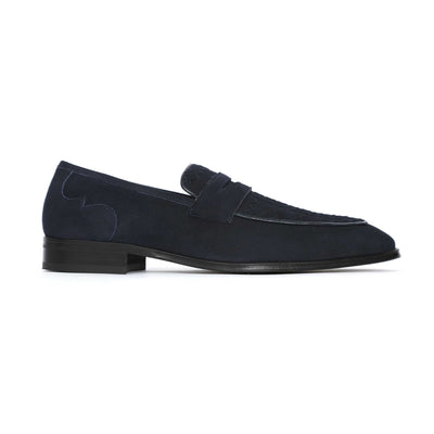 Jeffery West Soprano Shoe in Navy Suede