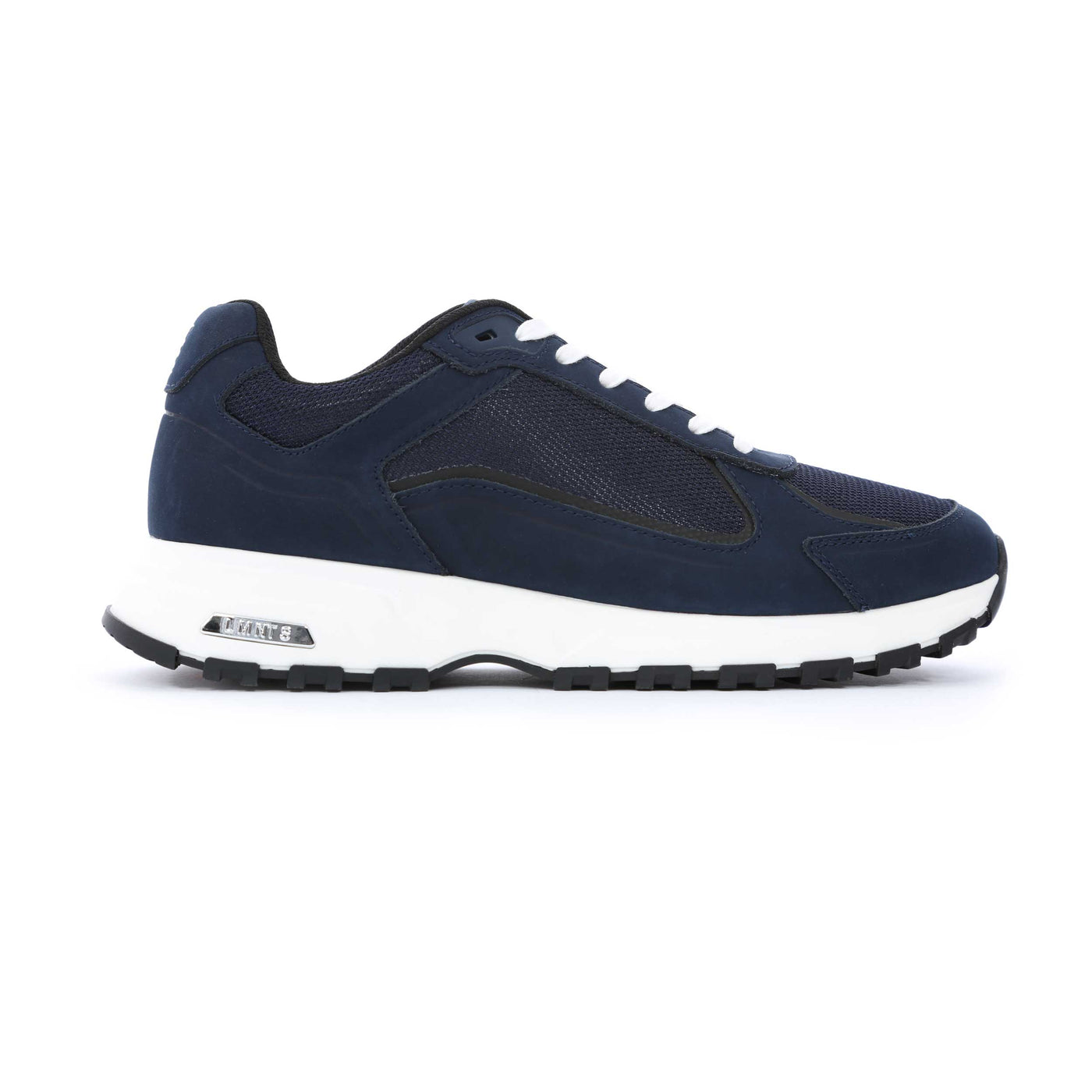 LMNTS Logan Trainer in Navy & White