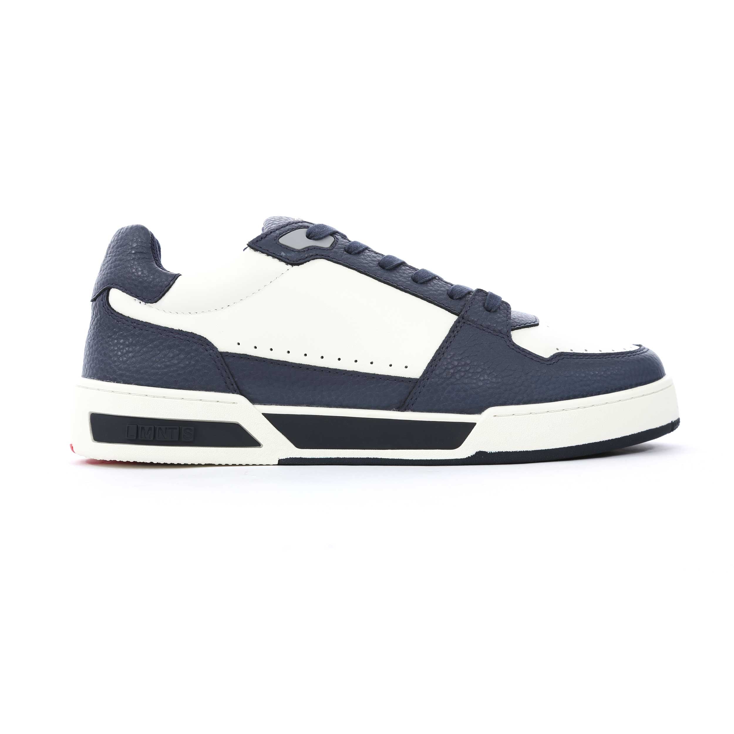 LMNTS Porter Tumbled Trainer in Navy & White