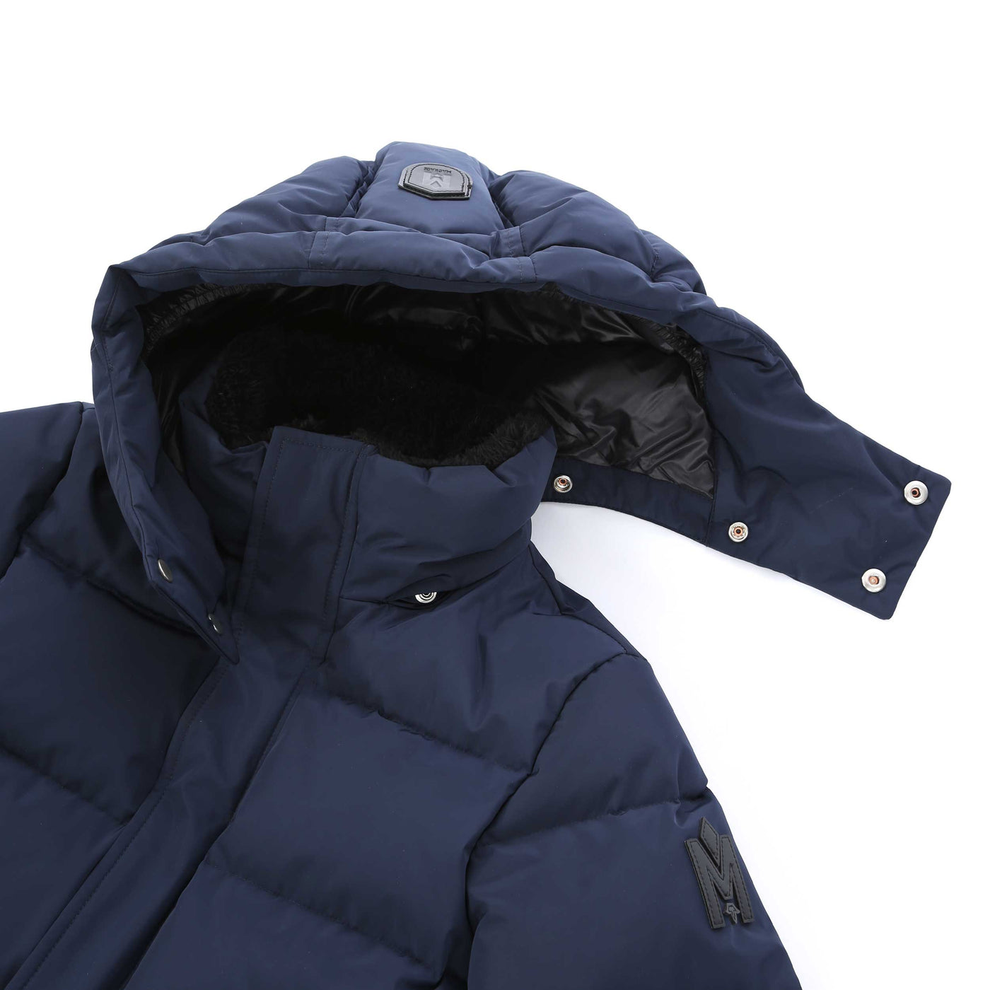 Mackage Hudson Kids Jacket in Navy Detachable Hood