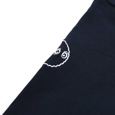 Malbon Collegiate Sweatshirt in Navy Logo