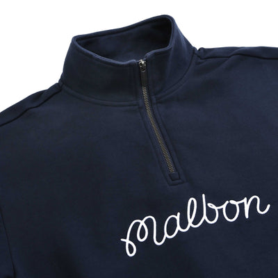 Malbon Collegiate Sweatshirt in Navy Placket