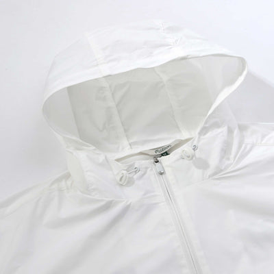 Malbon Evergreen Buckets Nylon Anorak in White Hood