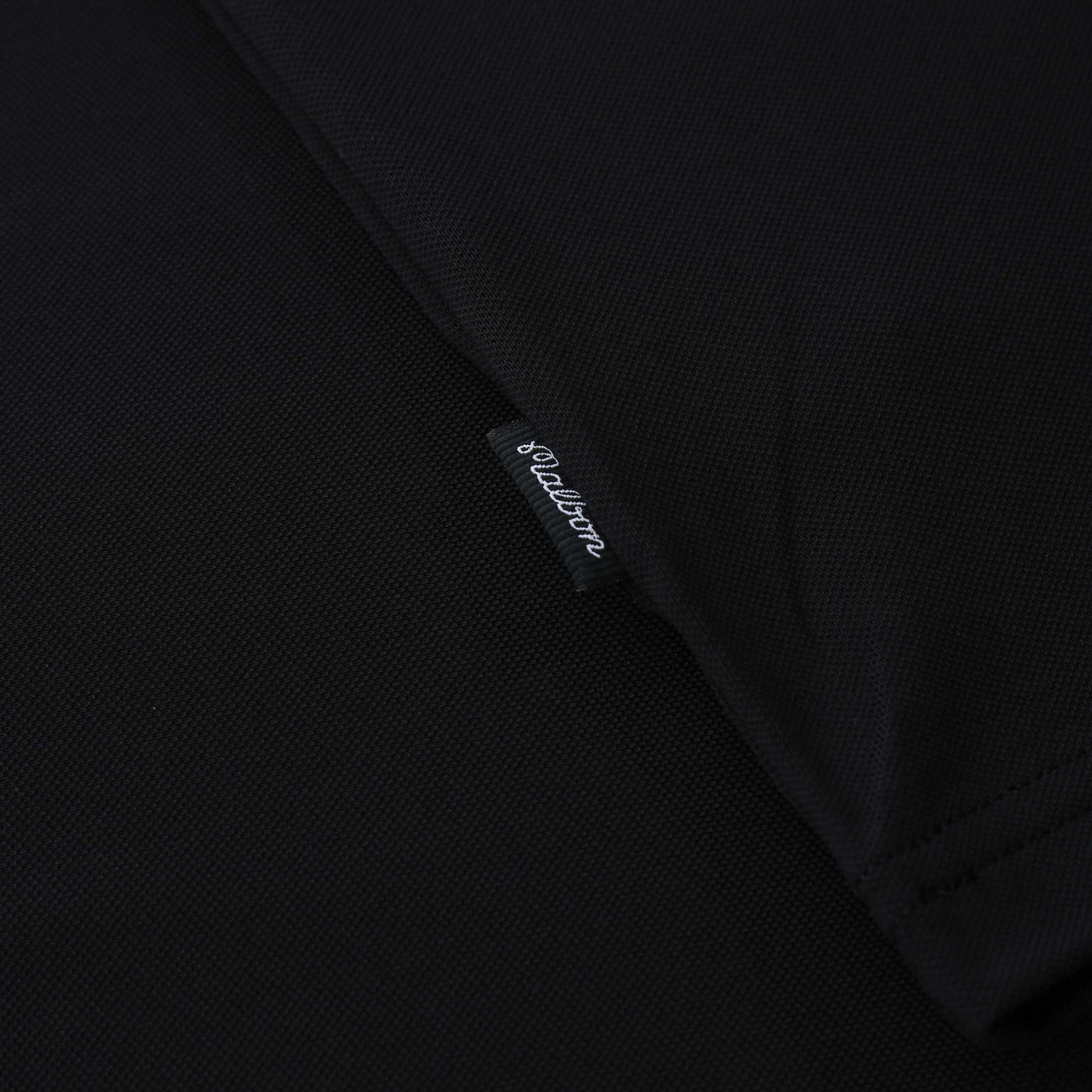 Malbon Fairway Baldwin Polo Shirt in Black Logo Tab