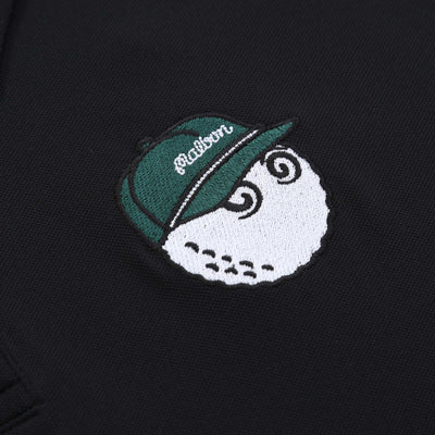 Malbon Fairway Baldwin Polo Shirt in Black Logo