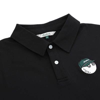 Malbon Fairway Baldwin Polo Shirt in Black Placket