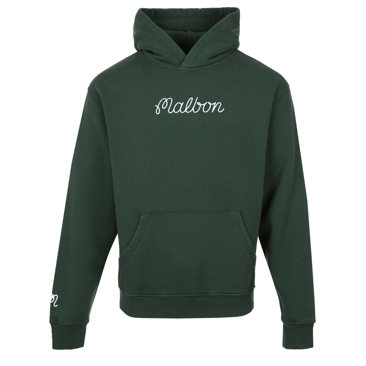 Malbon Fesque Hoodie Sweatshirt in Forest Green