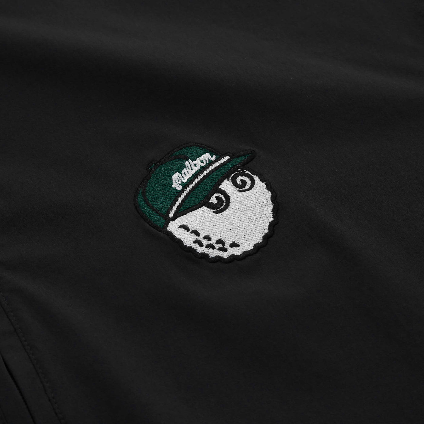 Malbon Pine Windshirt in Black Logo