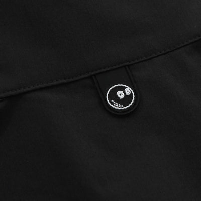 Malbon Pine Windshirt in Black Nape Logo