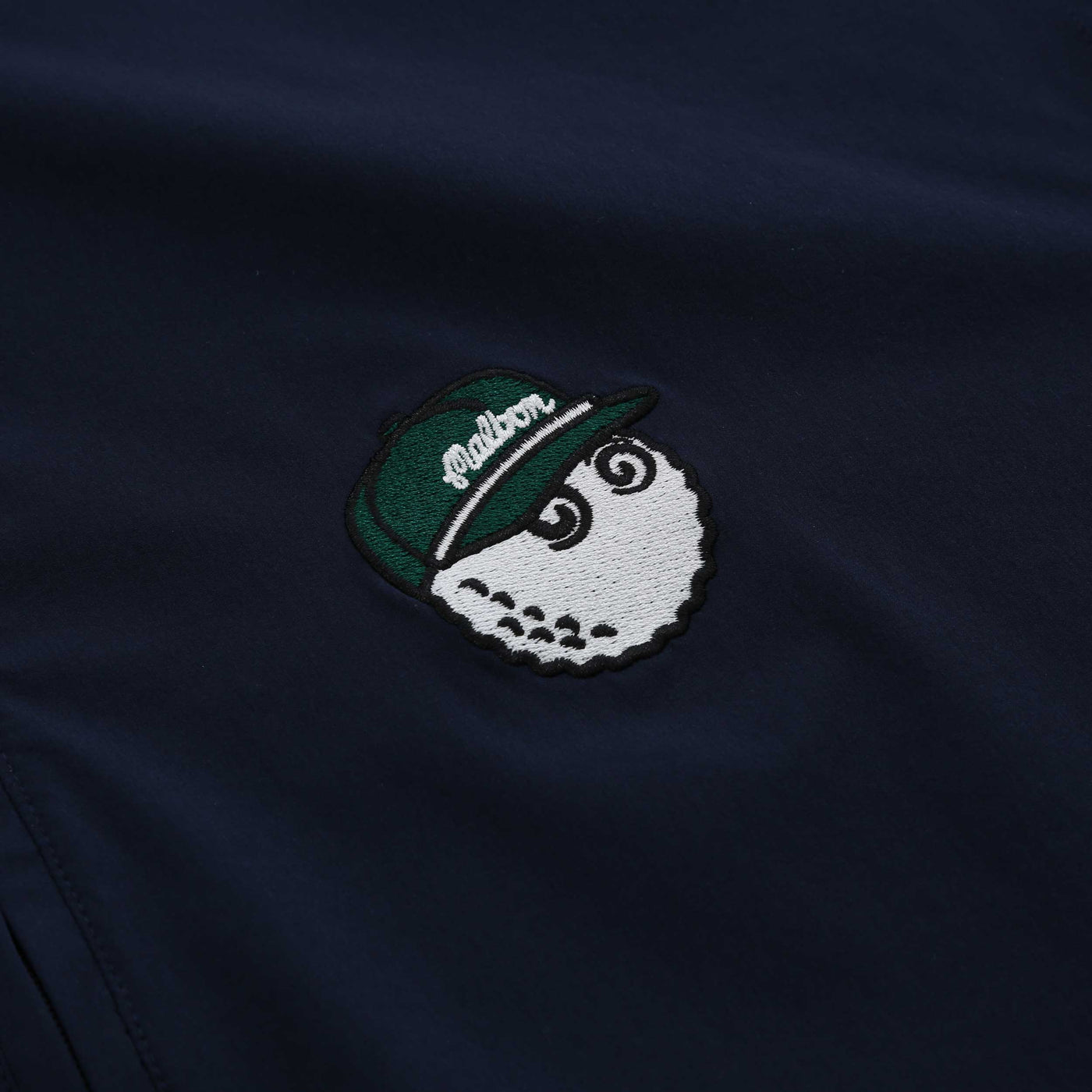 Malbon Pine Windshirt in Navy Logo