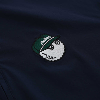 Malbon Pine Windshirt in Navy Logo