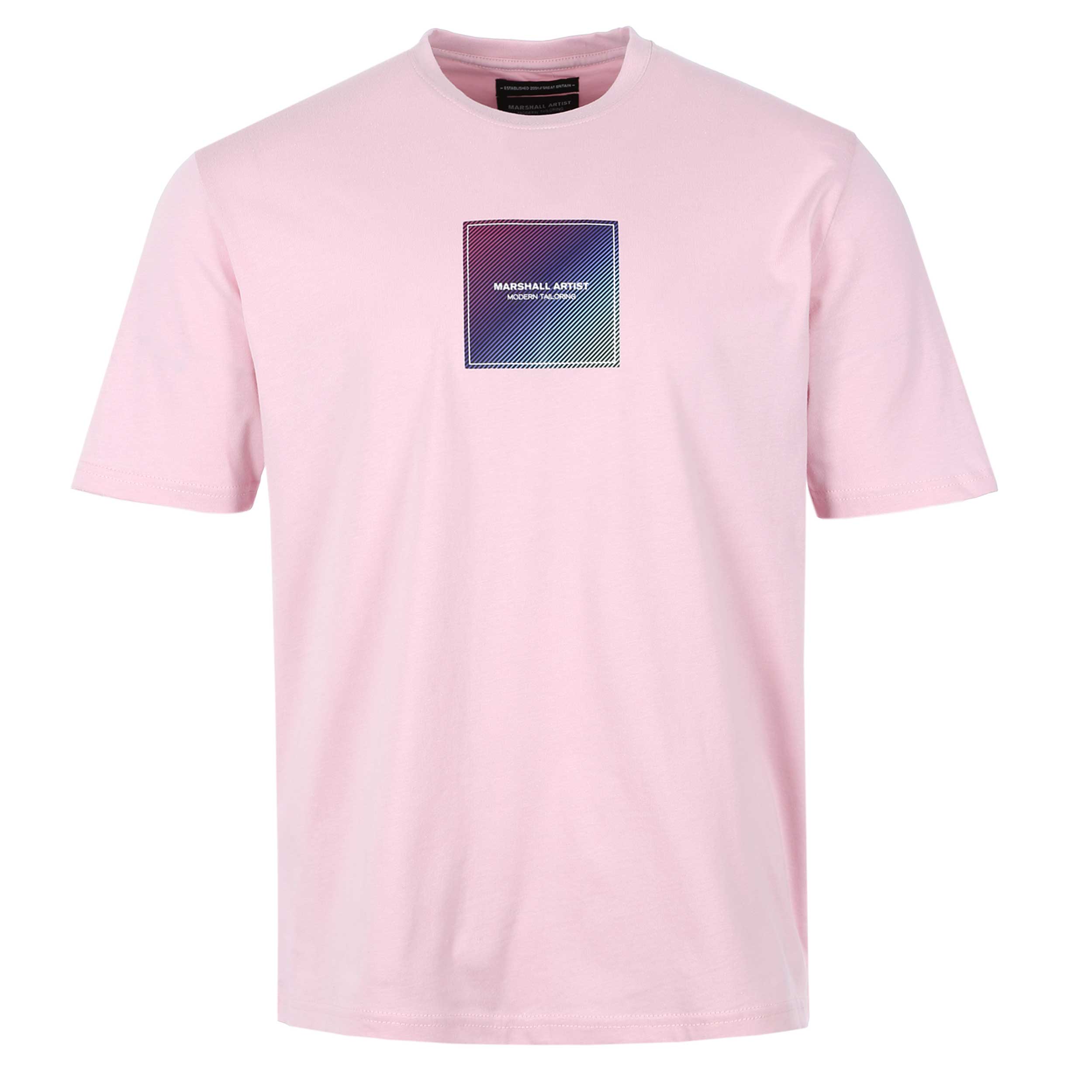 Marshall Artist Linear Box T Shirt in Pink