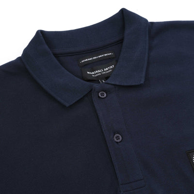 Marshall Artist Siren SS Polo Shirt in Navy