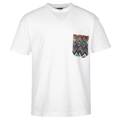 Missoni Zig Zag Pocket T-Shirt in White