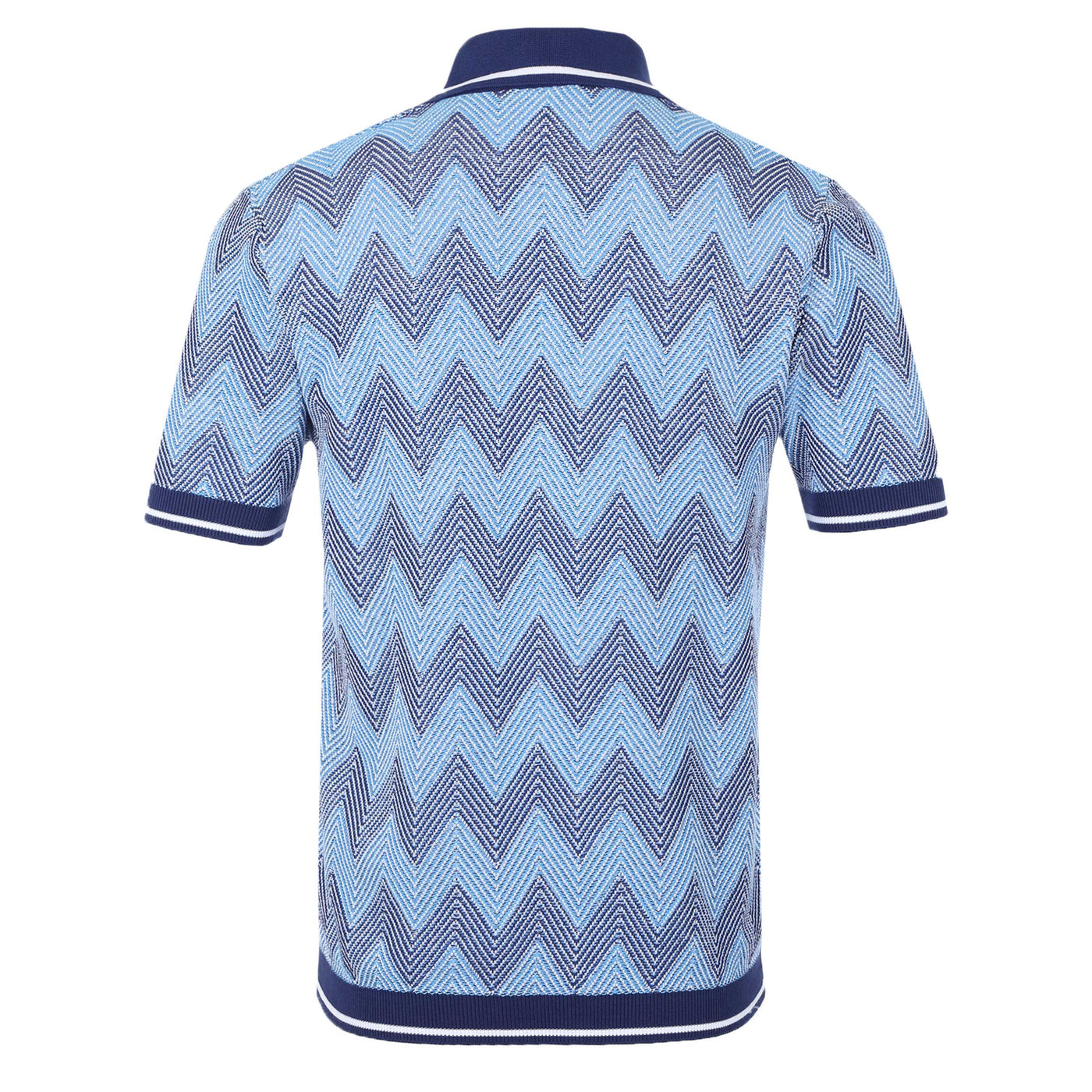 Missoni Zigzag Polo Shirt in Blue