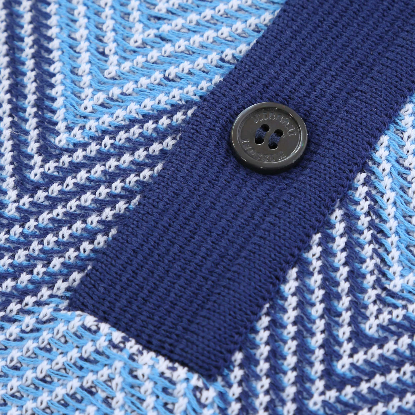 Missoni Zigzag Polo Shirt in Blue