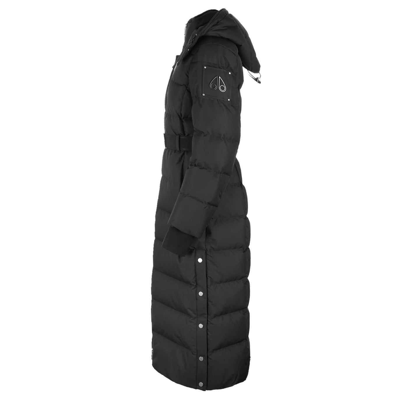 Moose Knuckles Cloud Long Ladies Parka Jacket in Black Side