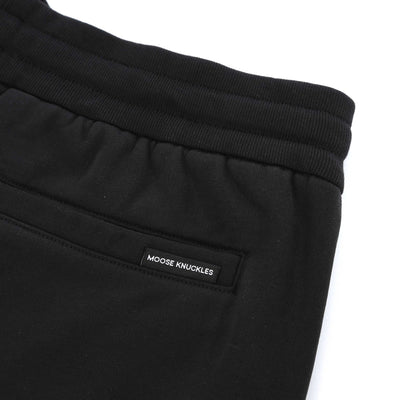Moose Knuckles Clyde Shorts Sweat Short in Black Logo Tab
