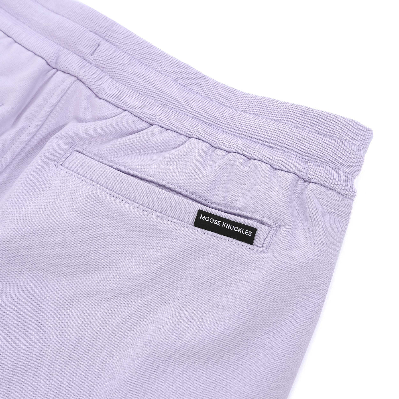 Moose Knuckles Clyde Shorts Sweat Short in Orchid Petal Logo Tab