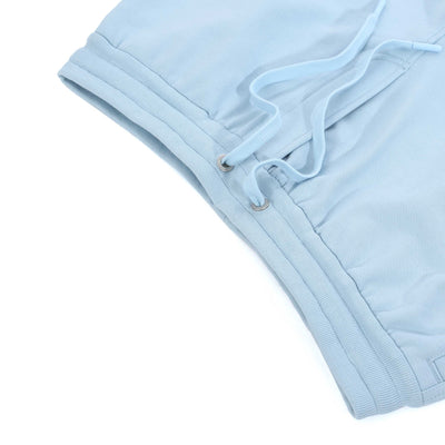 Moose Knuckles Clyde Shorts Sweat Short in Sky Blue Drawstring