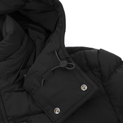 Moose Knuckles Greystone Jacket in Black Drawstring