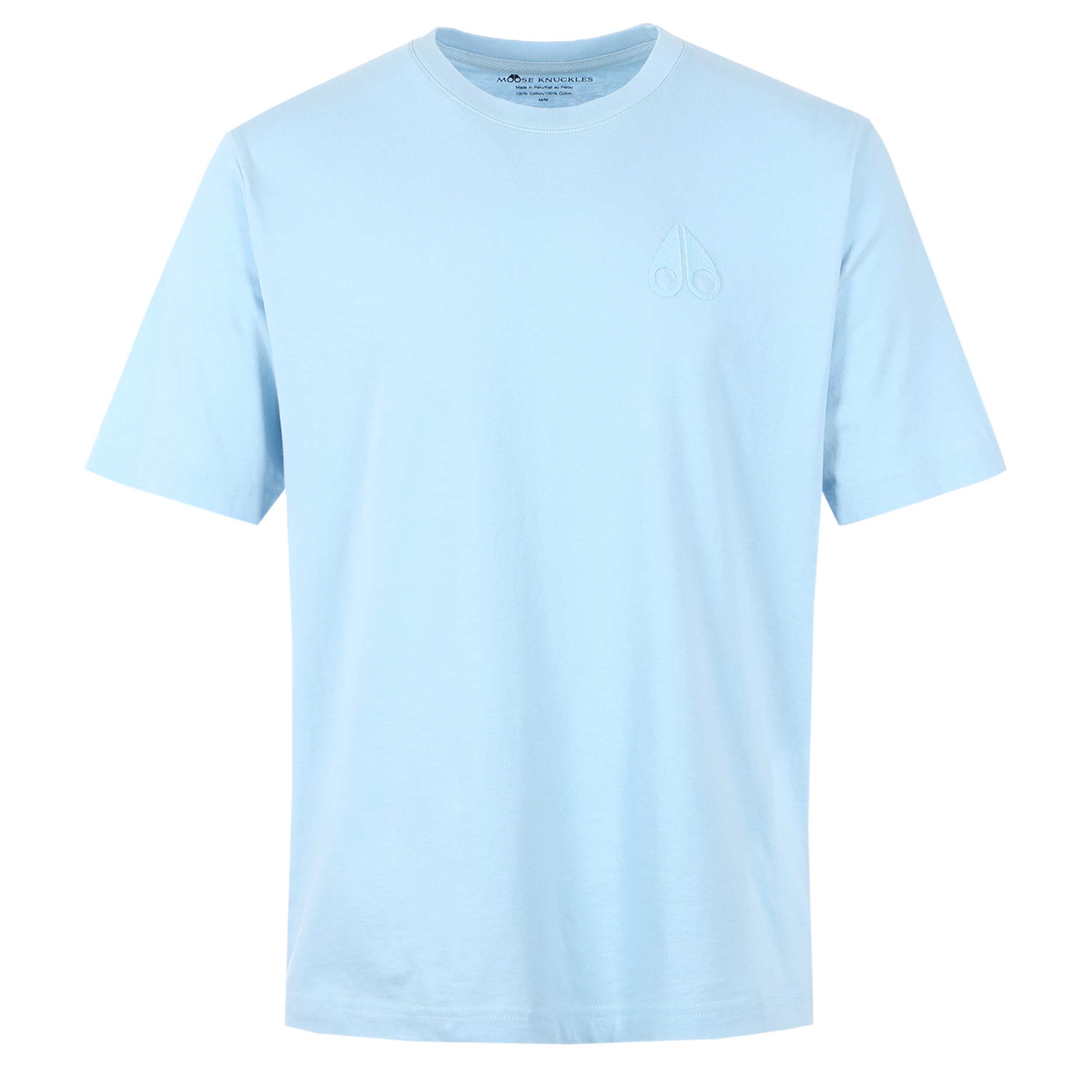 Moose Knuckles Henri T Shirt in Sky Blue