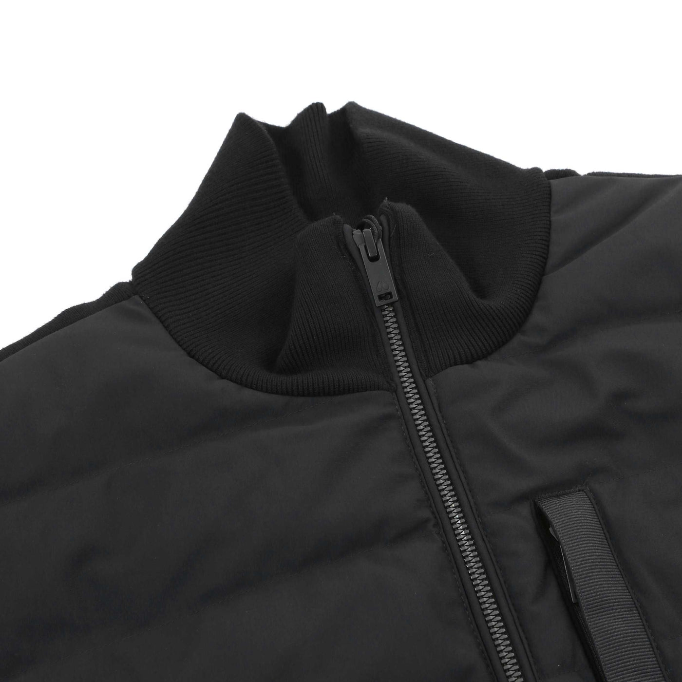 Moose Knuckles Kamet Hybrid Jacket in Black Placket