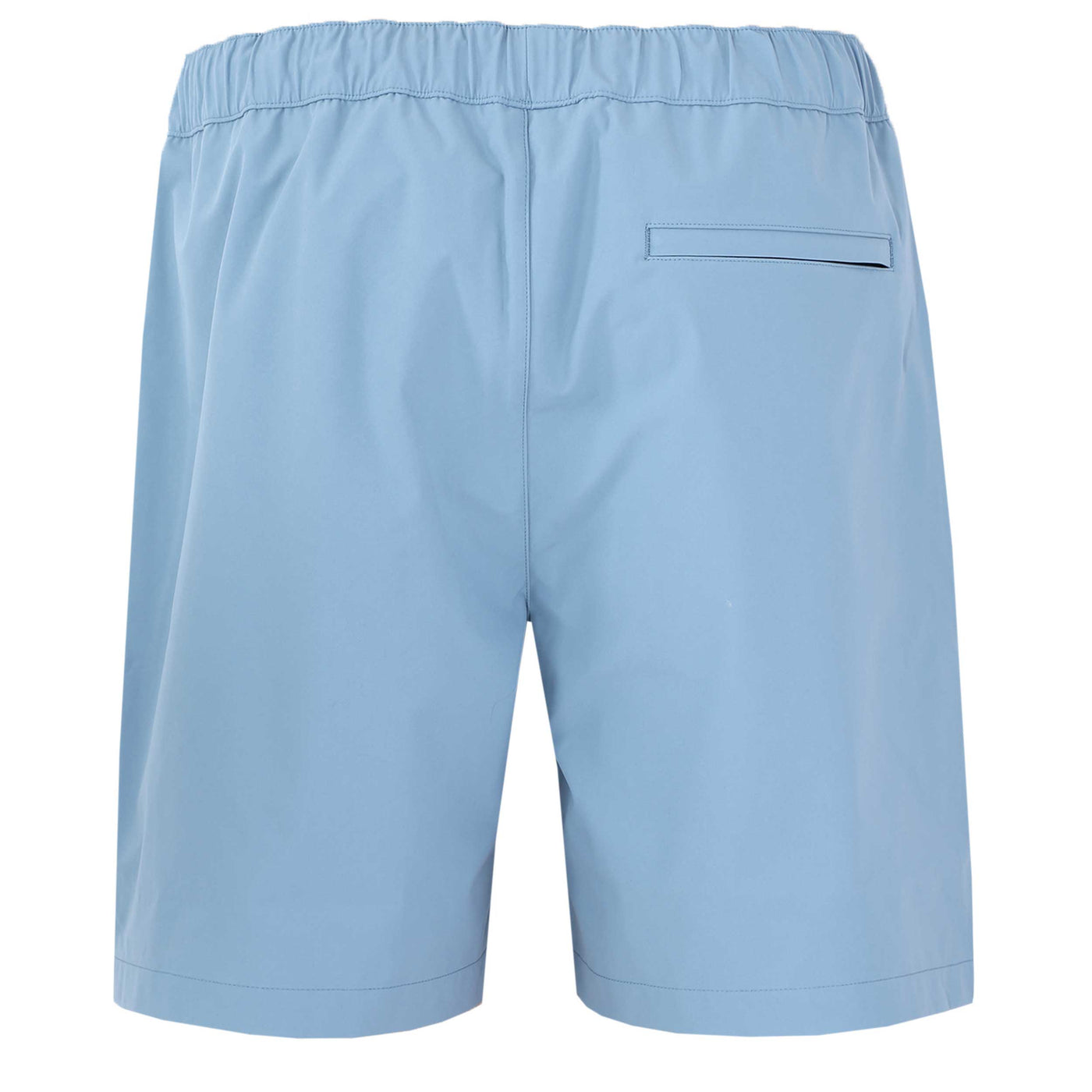 Moose Knuckles Logo Shorts Swim Short in Sea Blue Back